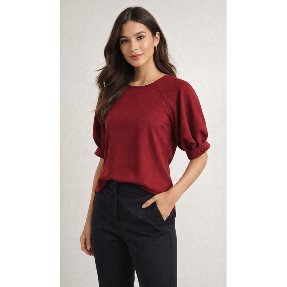 Beautiful burgundy/wine red blouse by Express